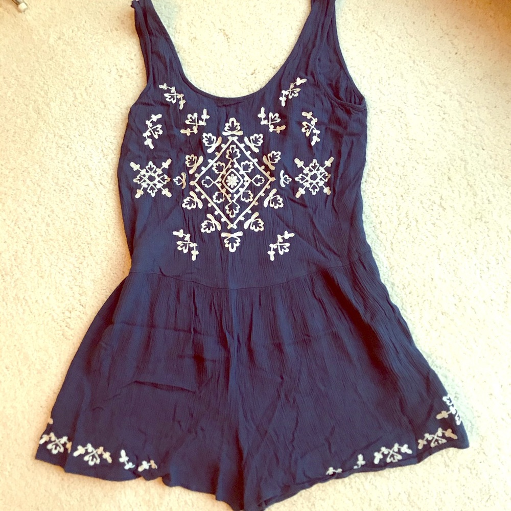 Embroidered romper